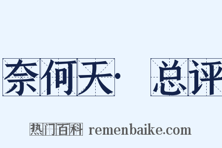 奈何天·总评是什么意思的图片